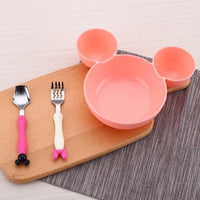 Mouse Shape Feeding Dinner Set