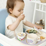 Baby Bamboo Fiber Feeding Dinner Set