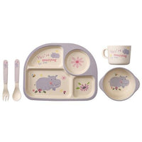 Baby Bamboo Fiber Feeding Dinner Set